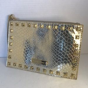 R J Graziano Gold Studded wristlet NWOT